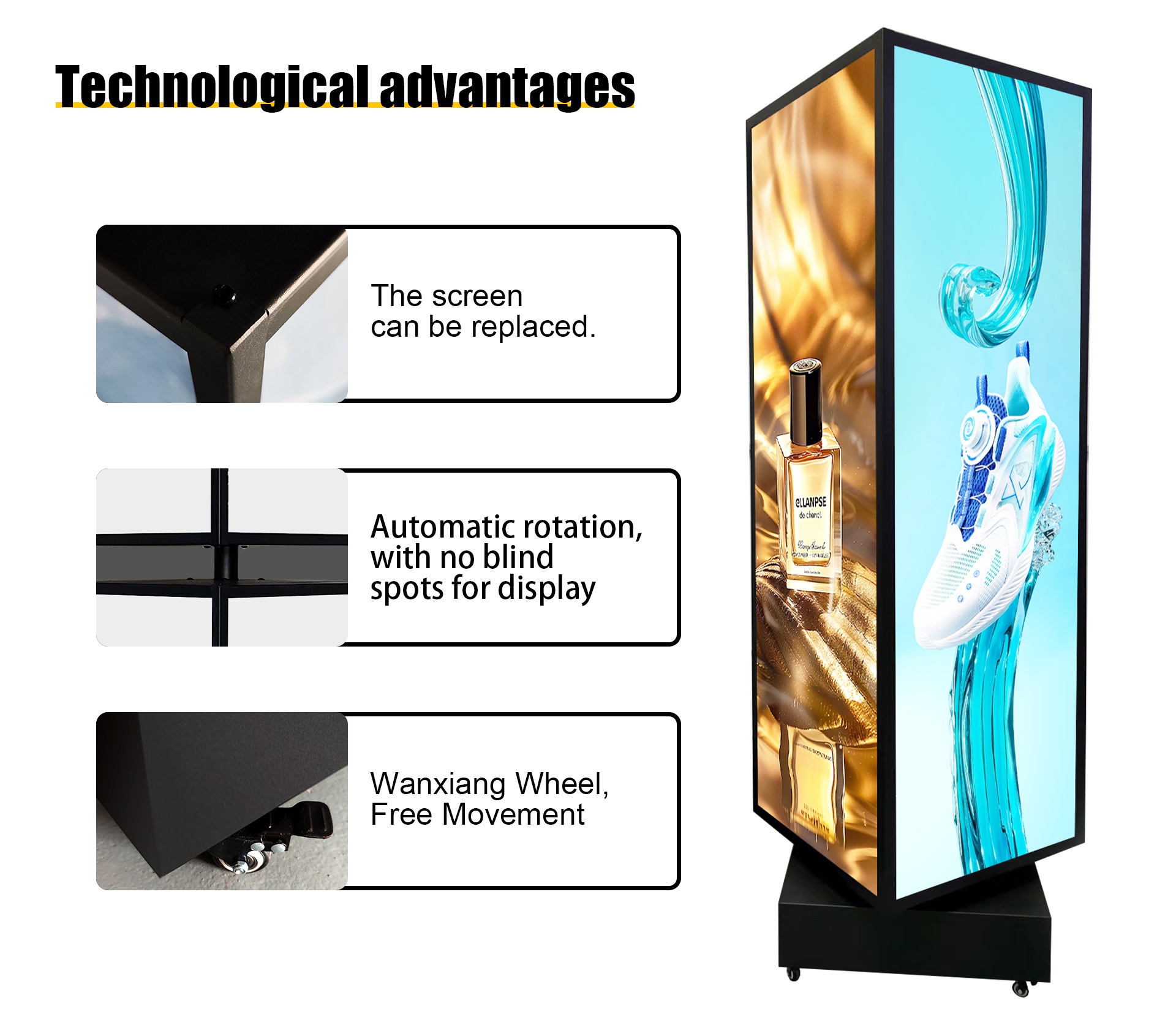 Rotating Light Box-Square Rotating Light Box-Square