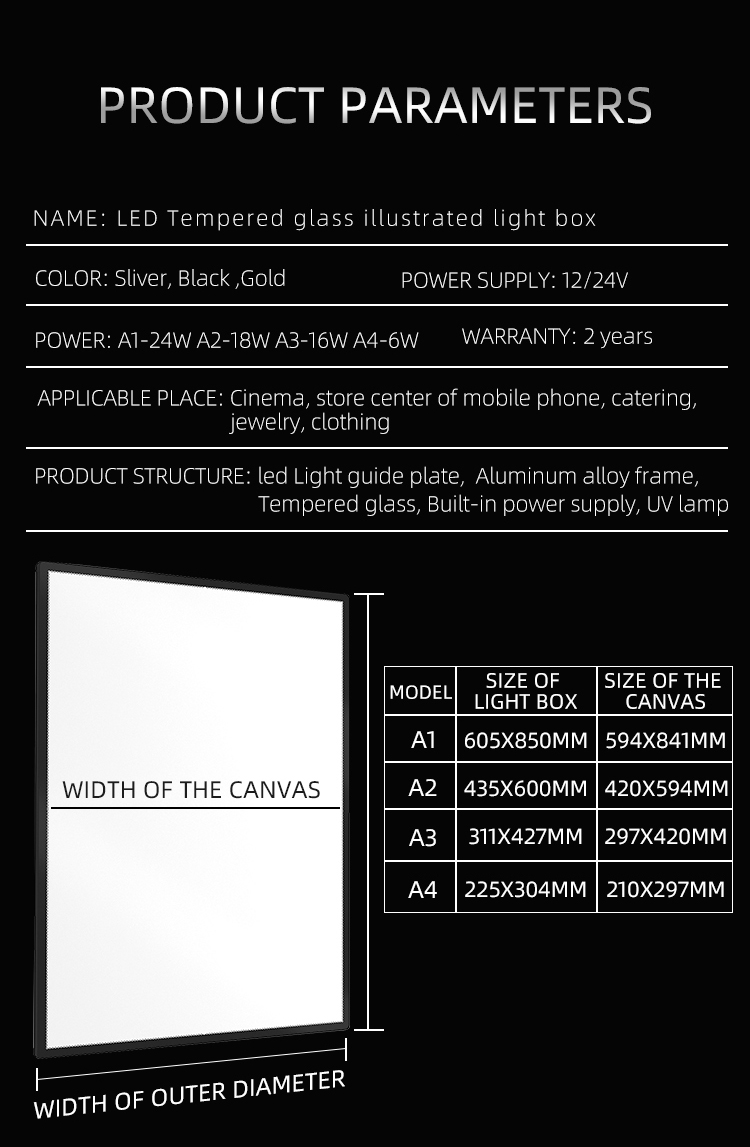 9mm ultra-thin light box