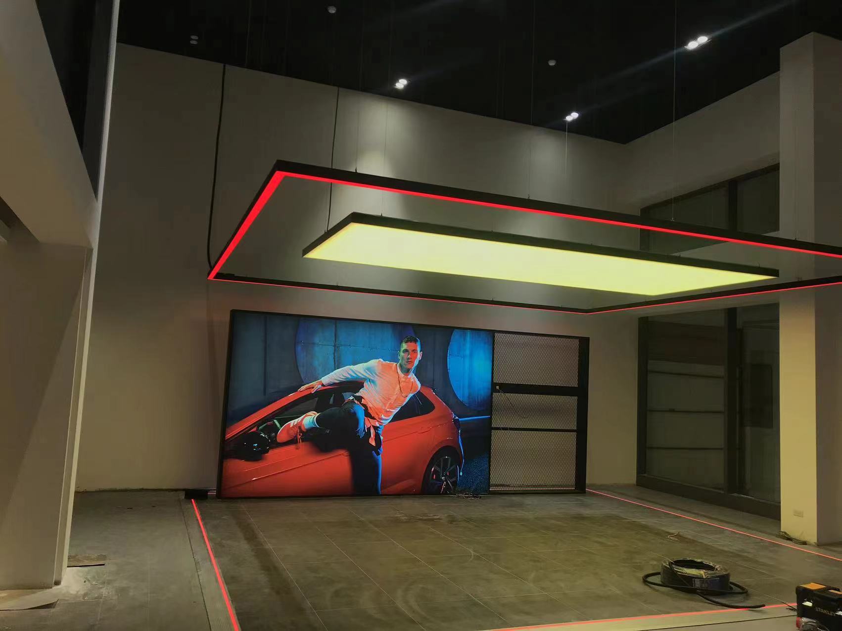 RGB Dynamic Light Box Ceiling Volkswagen Auto Show- SANNAN