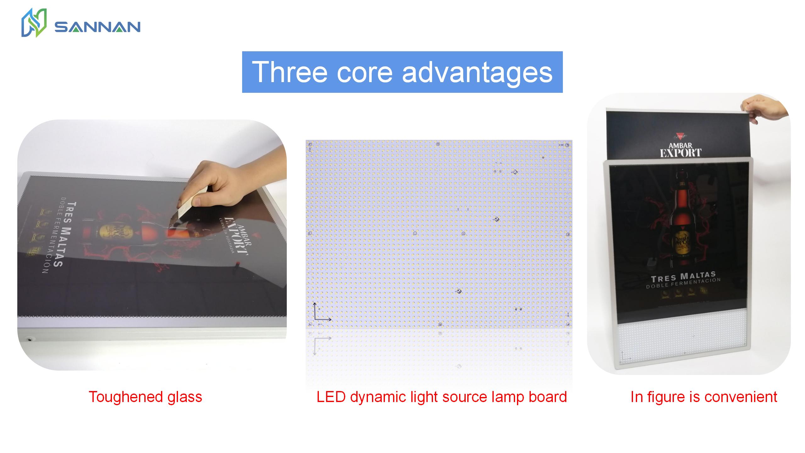 Ultra-thin dynamic light box