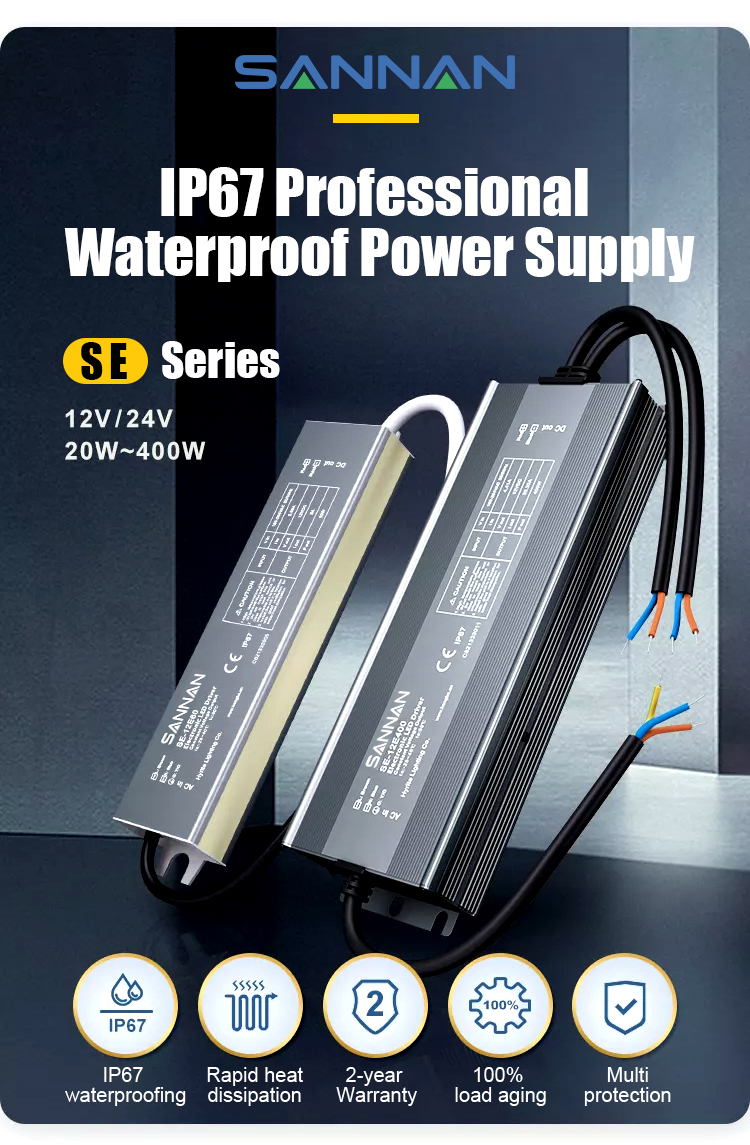SE Series IP67 Industrial-Grade Waterproof Power Supply SE Series IP67 Industrial-Grade Waterproof Power Supply