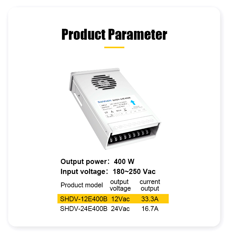 SHDV-B Series Fan-Cooled Semi-Sealed Rainproof Power Supply SHDV-B Series Fan-Cooled Semi-Sealed Rainproof Power Supply