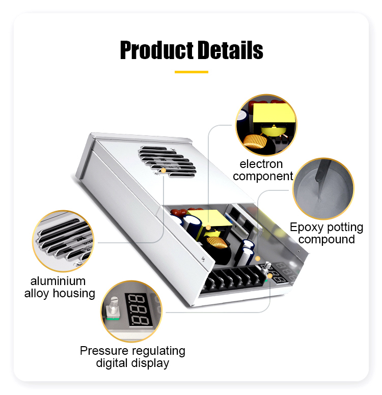 SHDV-D Series Pressure Regulating Fan-Cooled Semi-Sealed Rainproof Power Supply SHDV-D Series Pressure Regulating Fan-Cooled Semi-Sealed Rainproof Power Supply