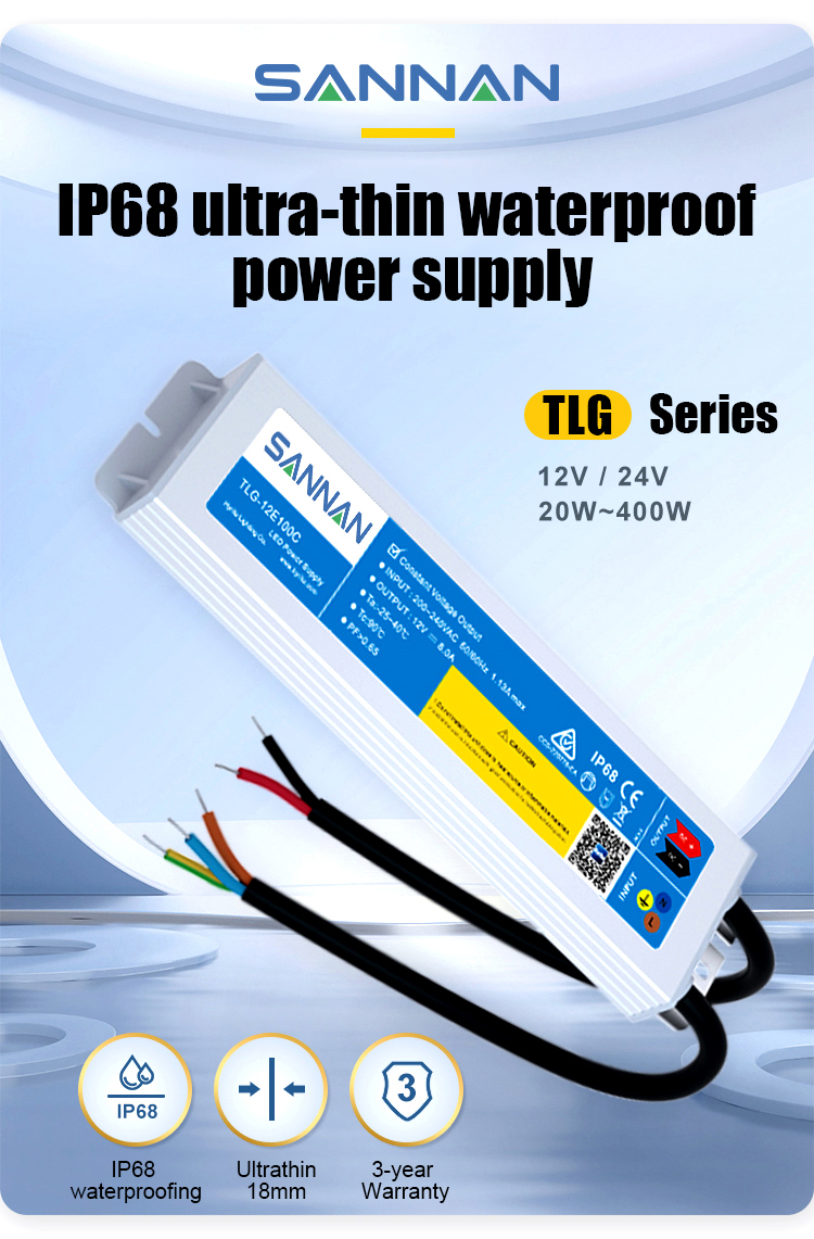 TLG Series IP68 Ultra-thin Waterproof Power Supply TLG Series IP68 Ultra-thin Waterproof Power Supply