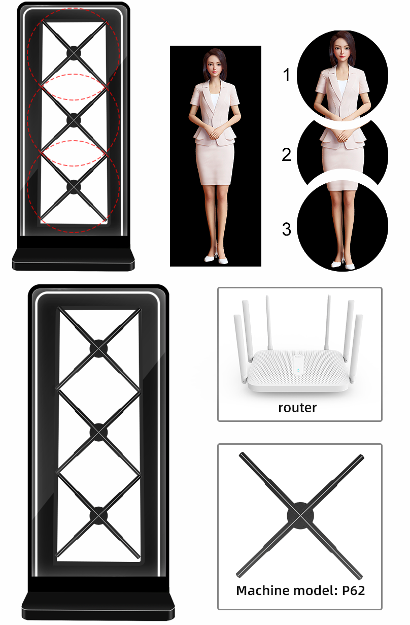 SN-1*3 Holographic Splicing cabinet SN-1*3 Holographic Splicing cabinet